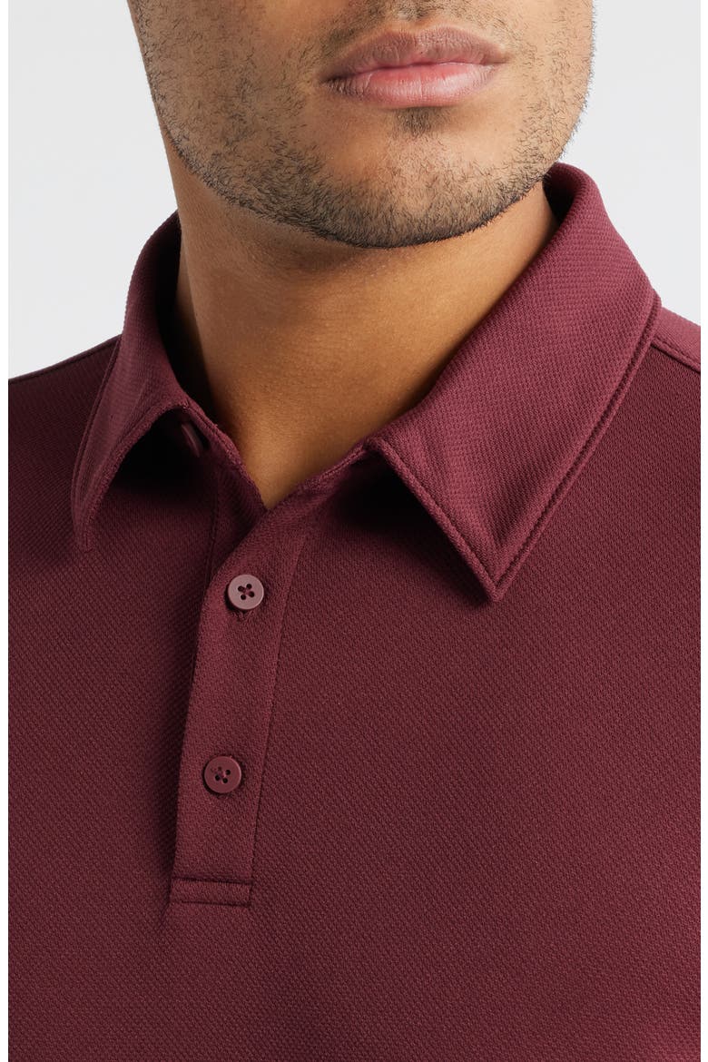 Swing Golf Polo, Alternate, color, BURGUNDY TANNIN
