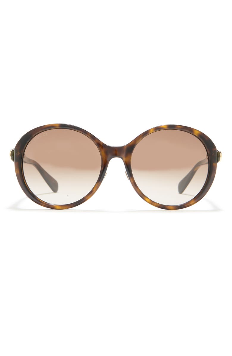 Gucci 56mm Round Sunglasses, Main, color, 
