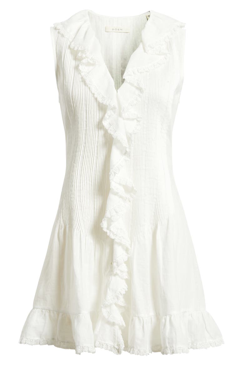 Henrietta Ruffle Sleeveless Minidress, Alternate, color, SALT