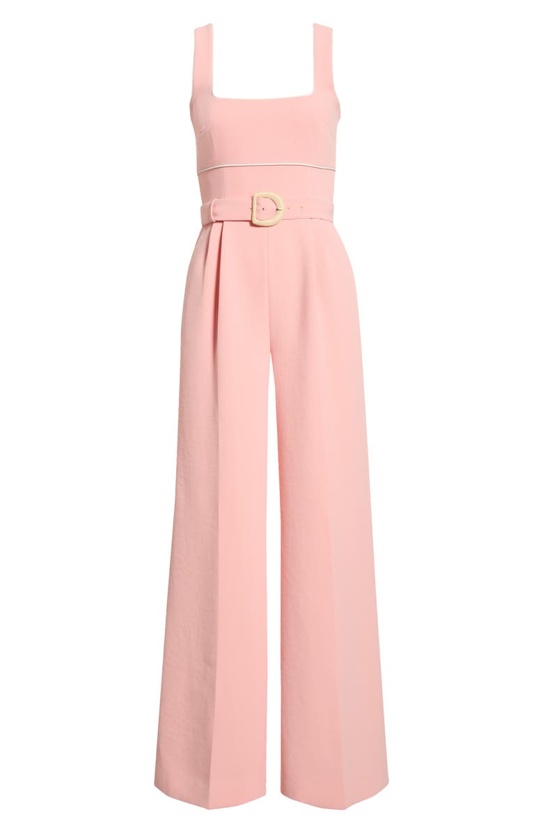 Reiss Dia Piping Detail Jumpsuit, Main, color, Pink