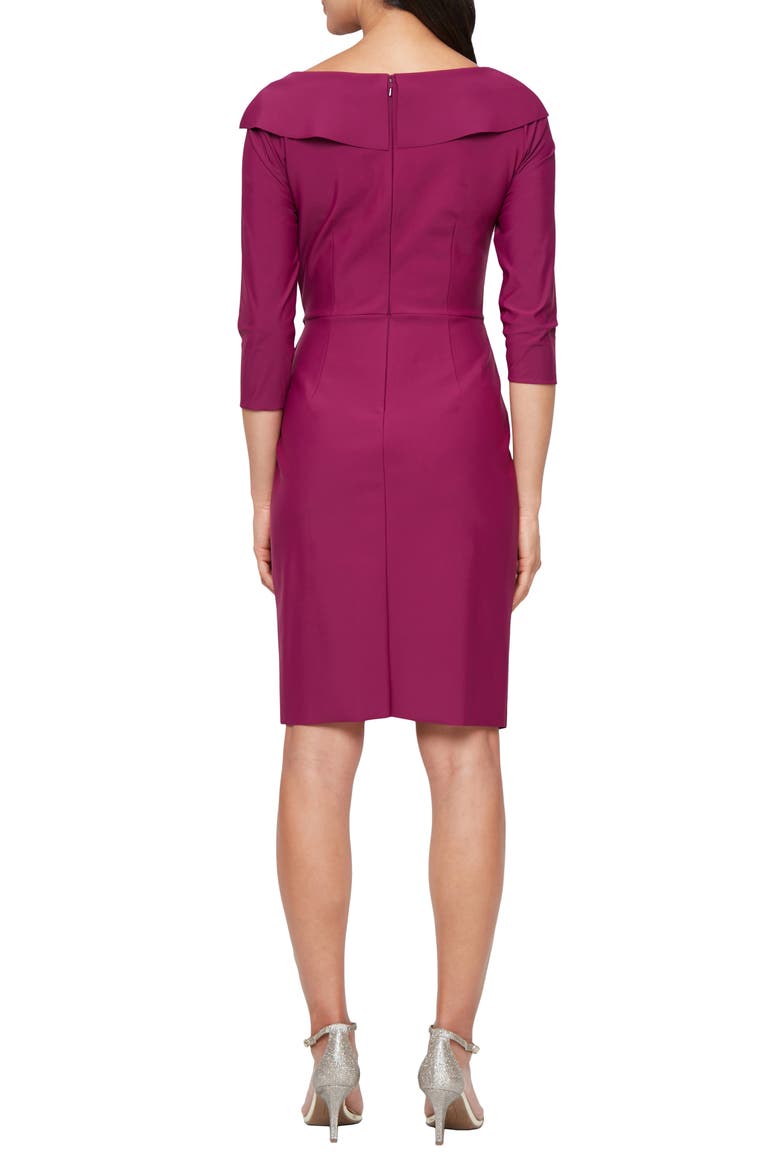 Contour Collection Cocktail Dress, Alternate, color, PASSION