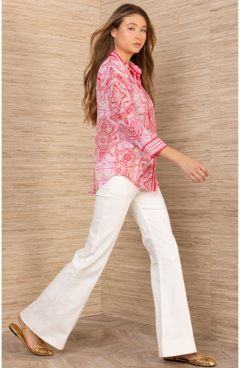 Hale Bob Fianna Silk Top, Alternate, color, Red