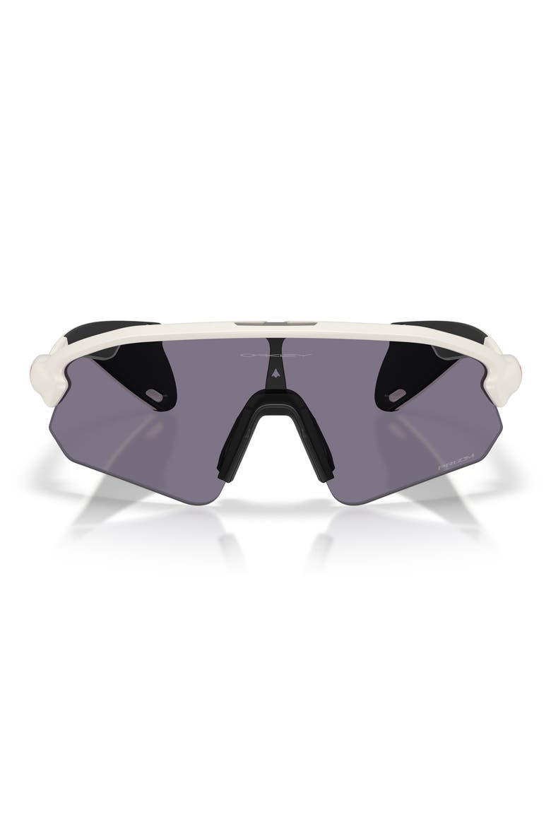 Stunt Devil 137mm Rectangle Shield Sunglasses, Main, color, MATTE MIST / PRIZM GREY