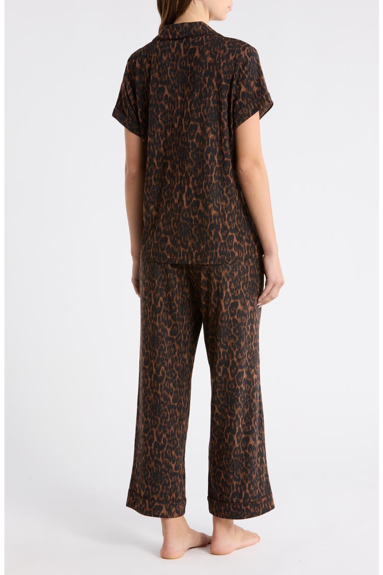 Moonlight Eco Crop Pajamas, Alternate, color, BROWN P- BLACK ELEGANT LEOPARD