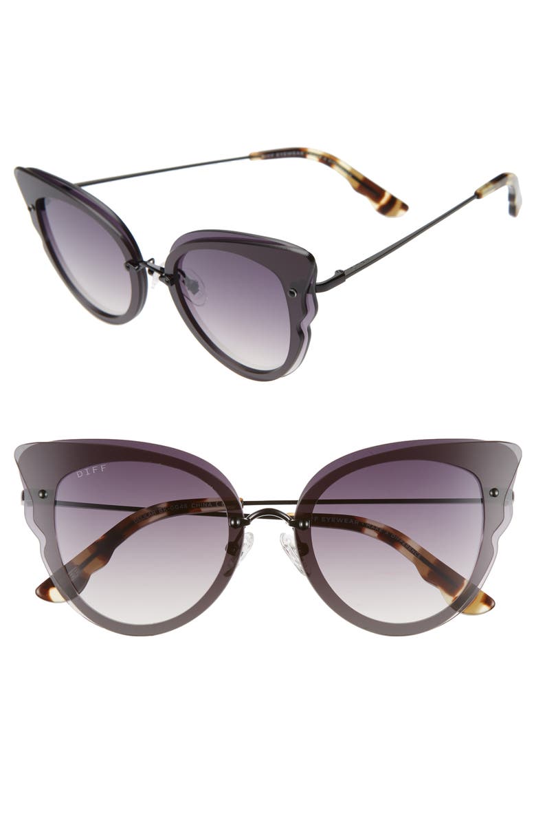 DIFF Delilah 49mm Cat Eye Sunglasses, Main, color, 