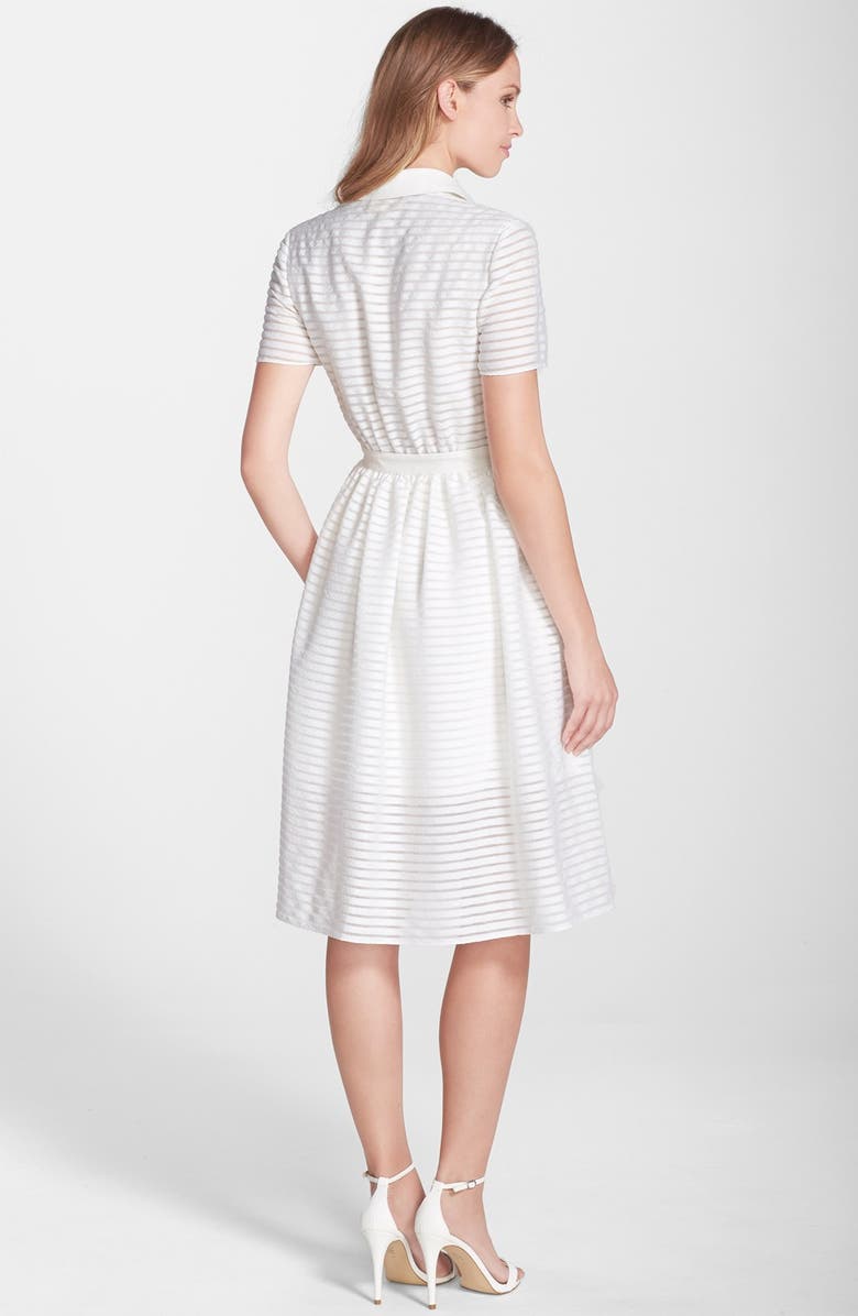 ERIN erin fetherston 'Colette' Shadow Stripe Fit & Flare Shirtdress, Alternate, color, 