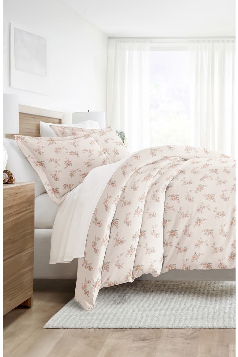 Patterned Duvet Set, Alternate, color, ROSE