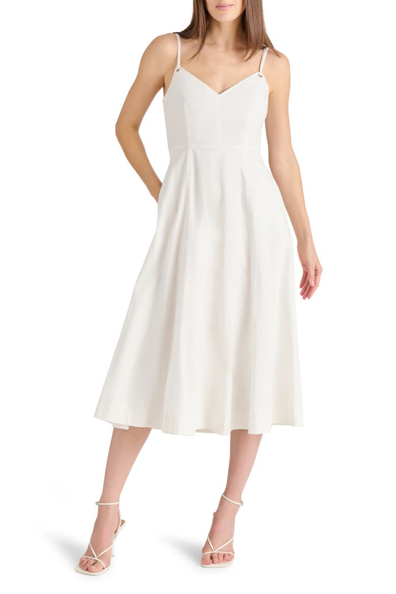 Harley Fit & Flare Midi Dress, Main, color, ANTIQUE