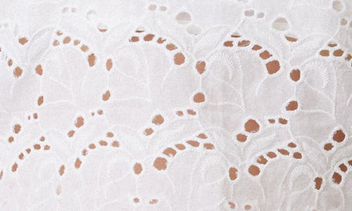 Habitual Eyelet Bustier In White