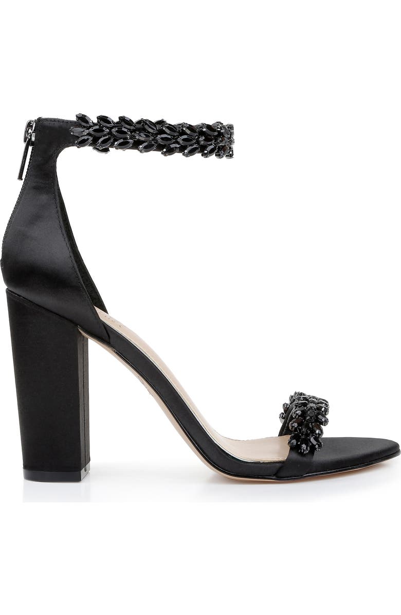 Jewel Badgley Mischka Jewel by Badgley Mischka Mayra Embellished Ankle Strap Sandal, Alternate, color,