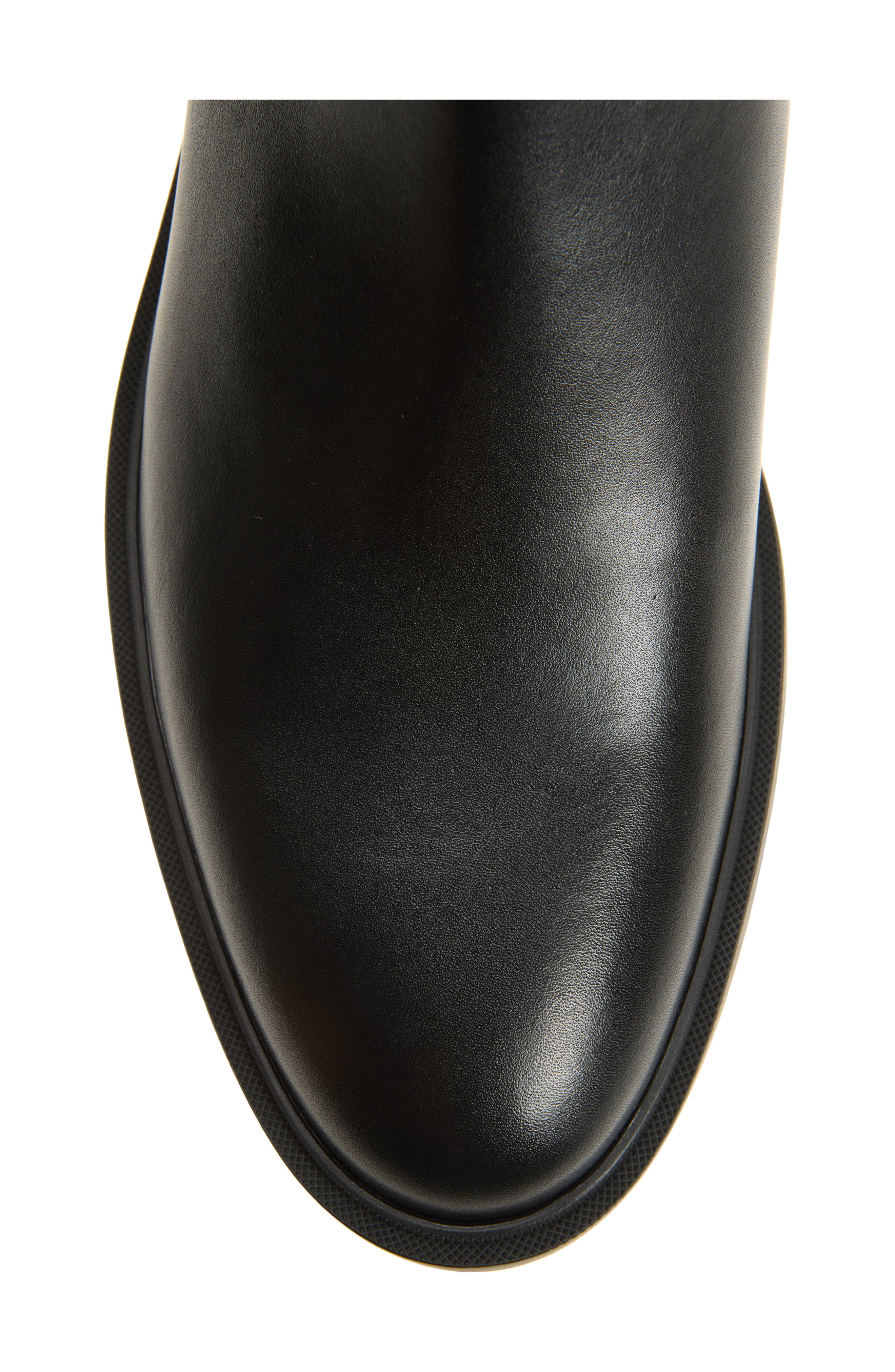 Calev Leather Chelsea Boot, Alternate, color, BLACK