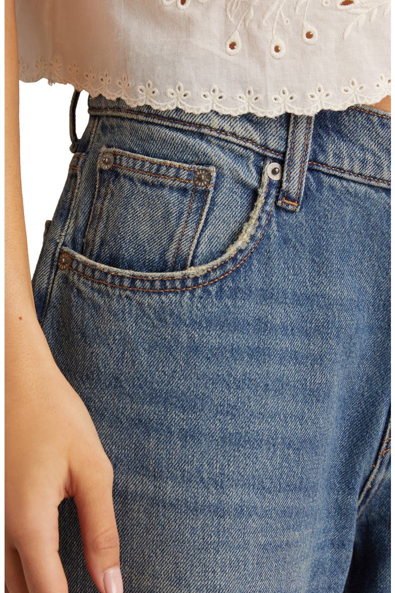 Barrel Wide Leg Jeans, Alternate, color, VINTAGE BLUE WASH