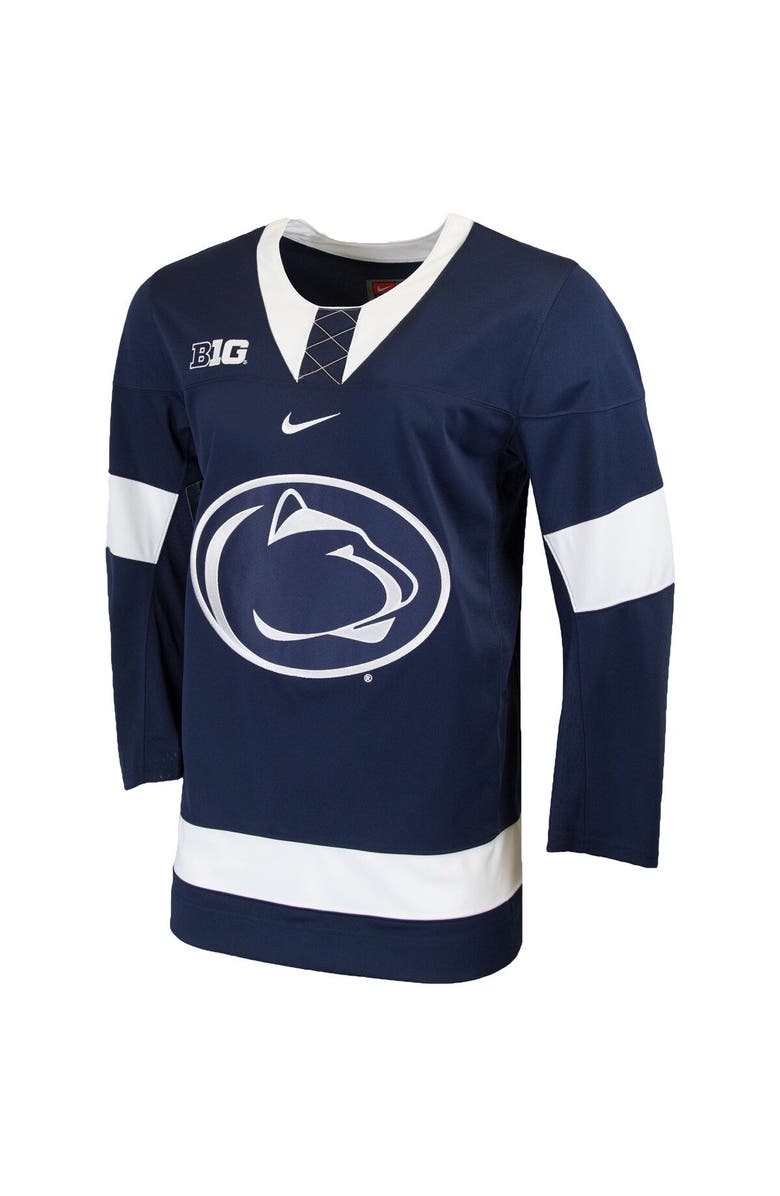 Nike Men's Nike Navy Penn State Nittany Lions Replica College Hockey Jersey, Alternate, color, 