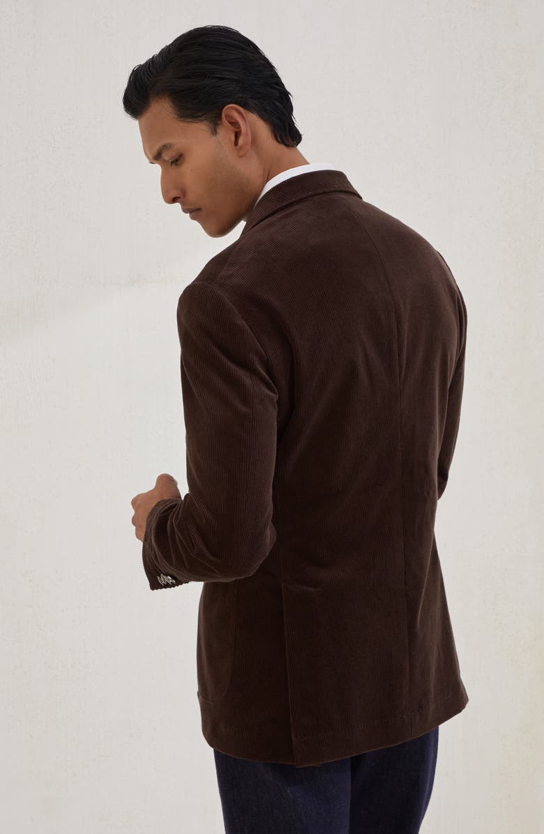 Brunello Cucinelli Corduroy blazer, Alternate, color, Brown