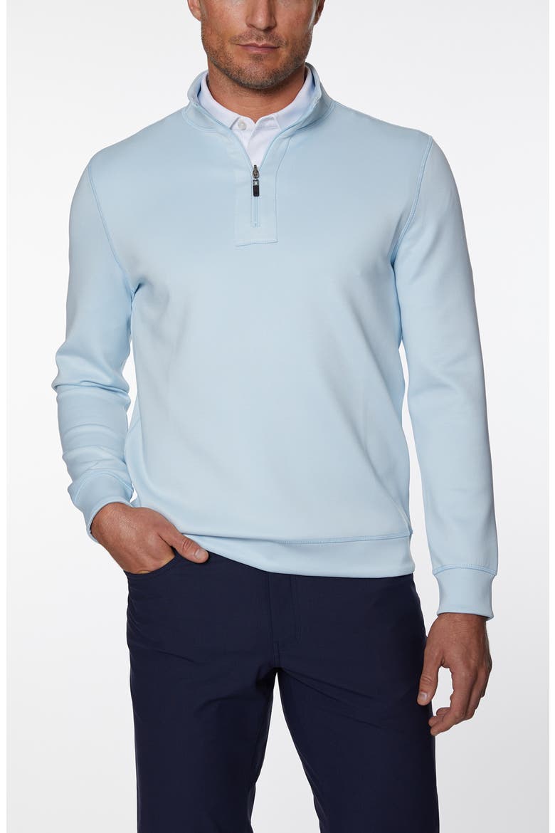 Reversible Half-Zip Pullover, Alternate, color, LT.BLUE