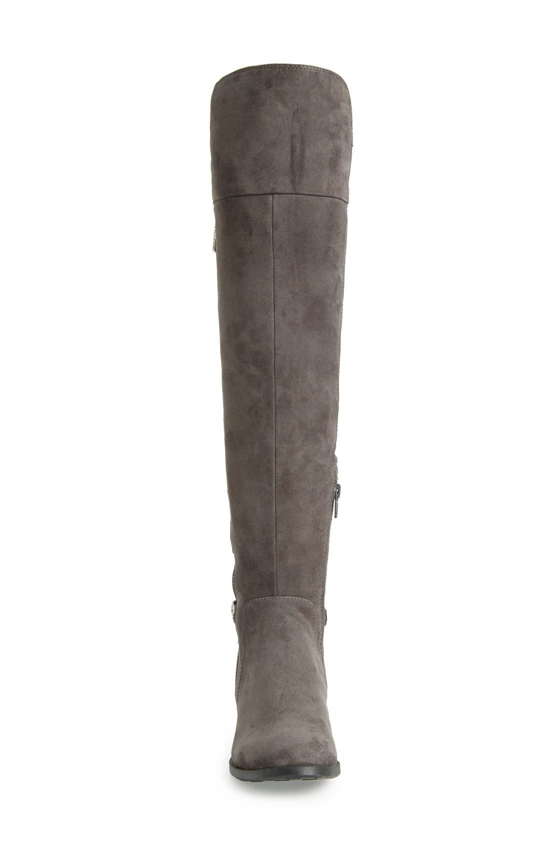 'Oliss' Over The Knee Boot, Alternate, color, GREY SUEDE