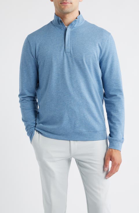 Rubin Herringbone Quarter Zip