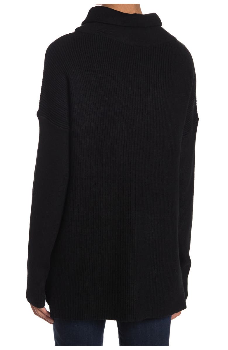 DEVOTION BY CYRUS Cowlneck Ribbed Tunic Sweater, Alternate, color,