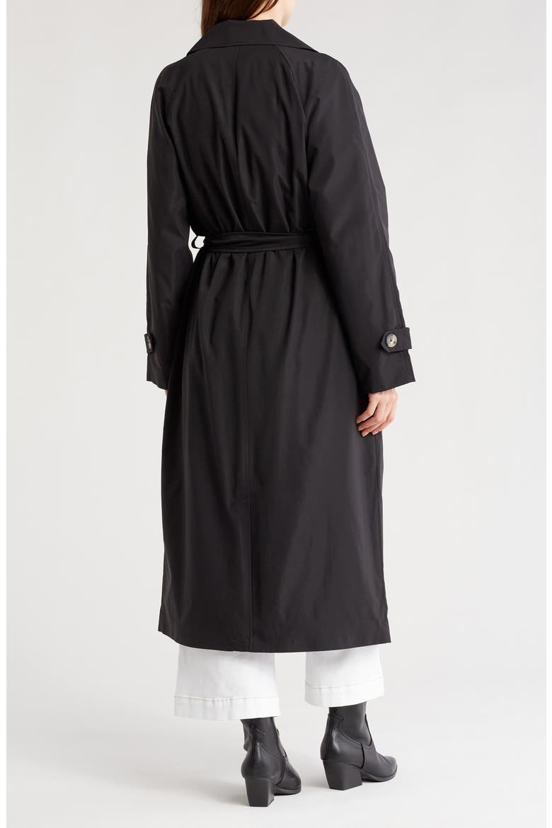 Tessa Trench Coat, Alternate, color, BLACK