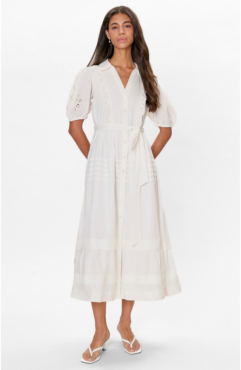 Rebecca Taylor Lorelai Shirt Dress, Main, color, Ivory