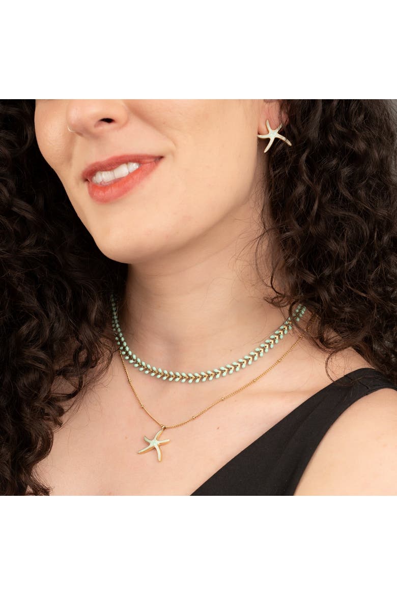 Seeds of Hope Necklace, Alternate, color, Mint