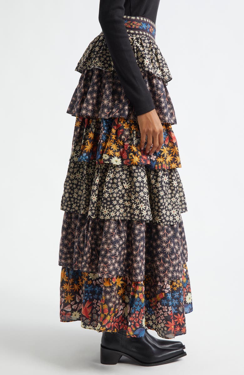 FARM Rio Jujus Garden Midi Skirt, Alternate, color, 