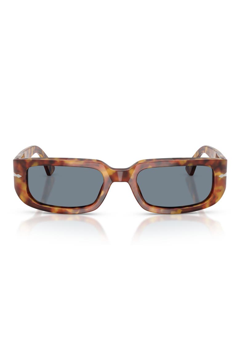 53mm Pillow Sunglasses, Main, color, BROWN TORTOISE / LIGHT BLUE