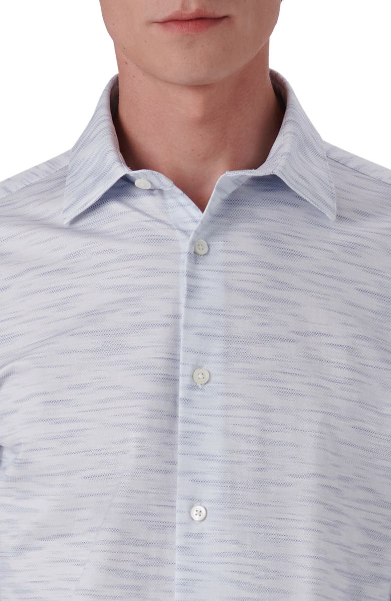Bugatchi OoohCotton<sup>®</sup> Print Stretch Button-Up Shirt, Alternate, color,