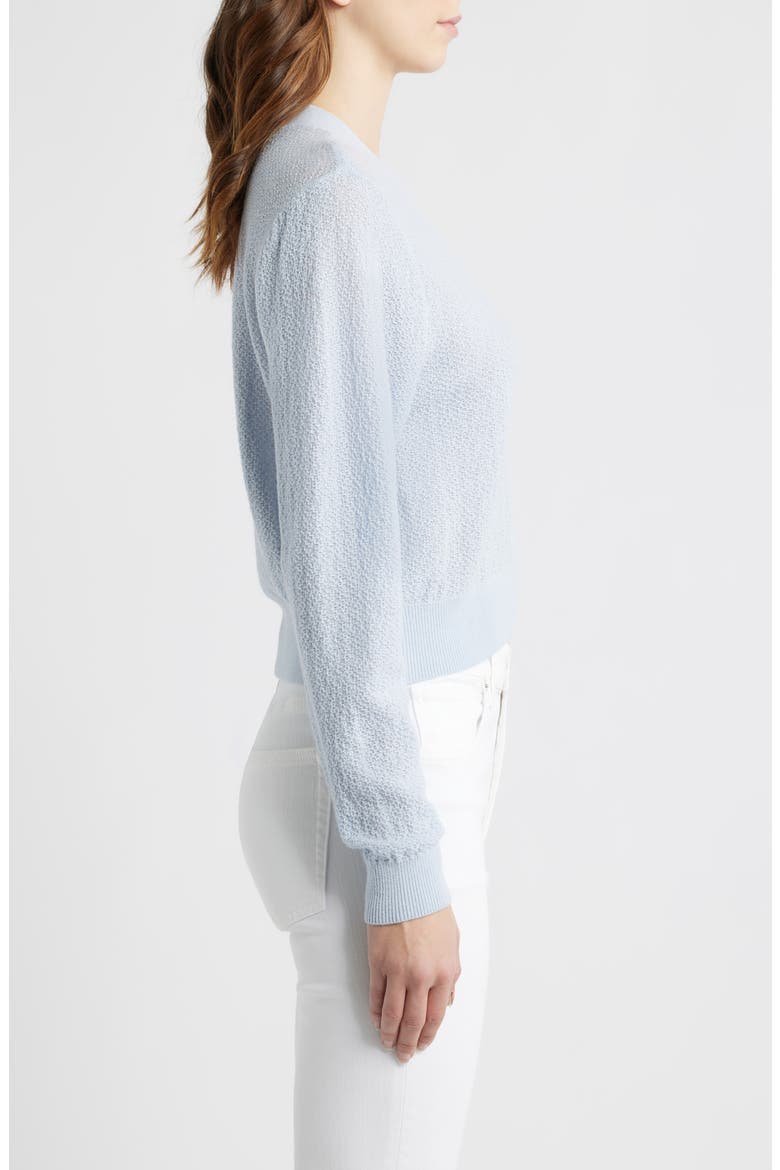 The Lightweight Stretch Wool Blend Cardigan, Alternate, color, SKY BLUE