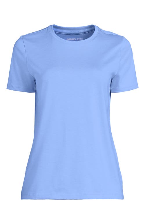 Lands' End Relaxed Supima Cotton Crew Neck T-shirt In Blue