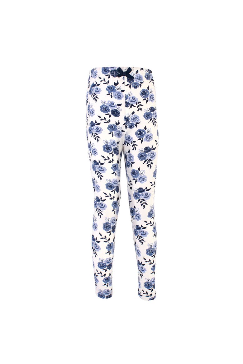 Soft Organic Cotton Leggings, Alternate, color, Navy Floral