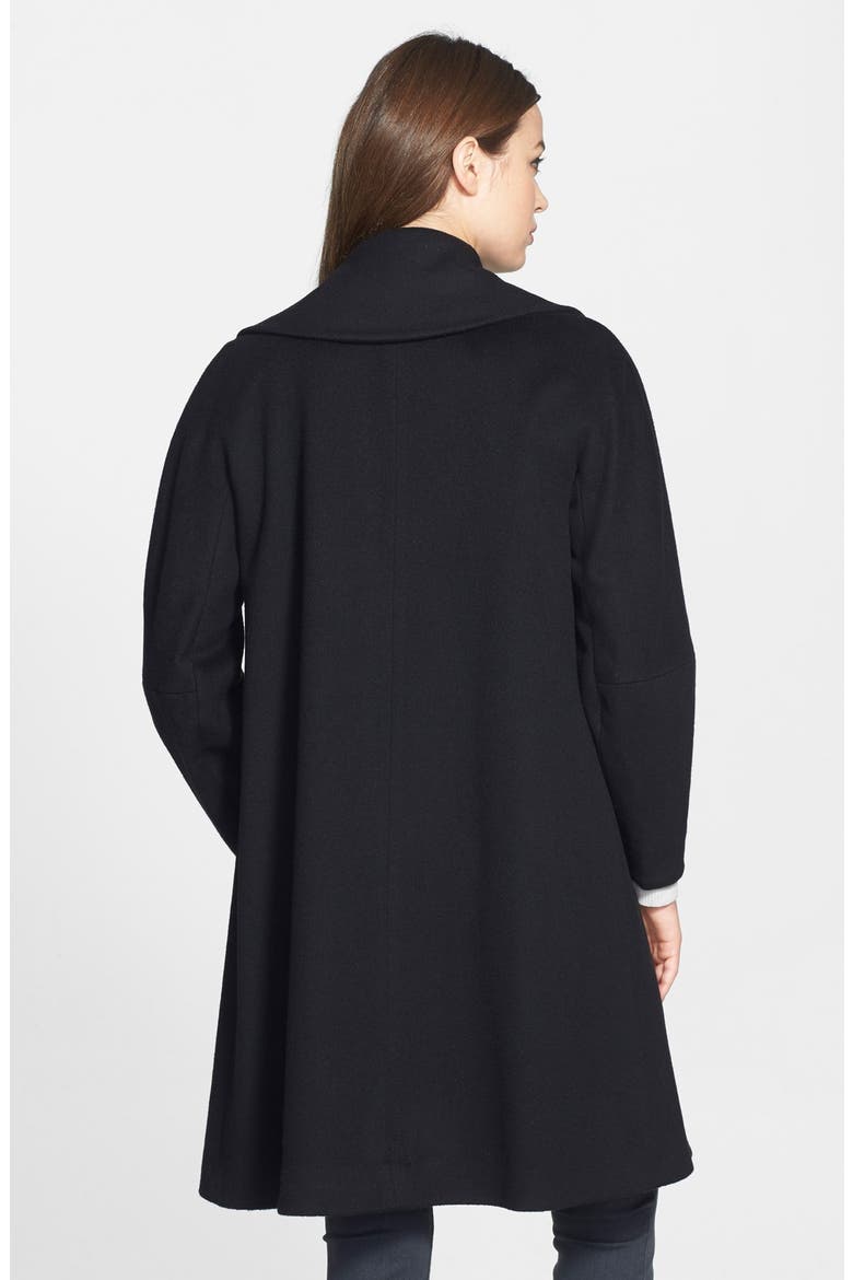 Loro Piana Wool Clutch Coat, Alternate, color, BLACK