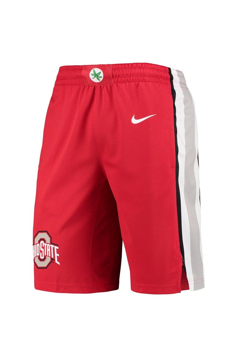 Men's Nike Scarlet Ohio State Buckeyes Replica Performance Basketball Shorts, Alternate, color, Scarlet