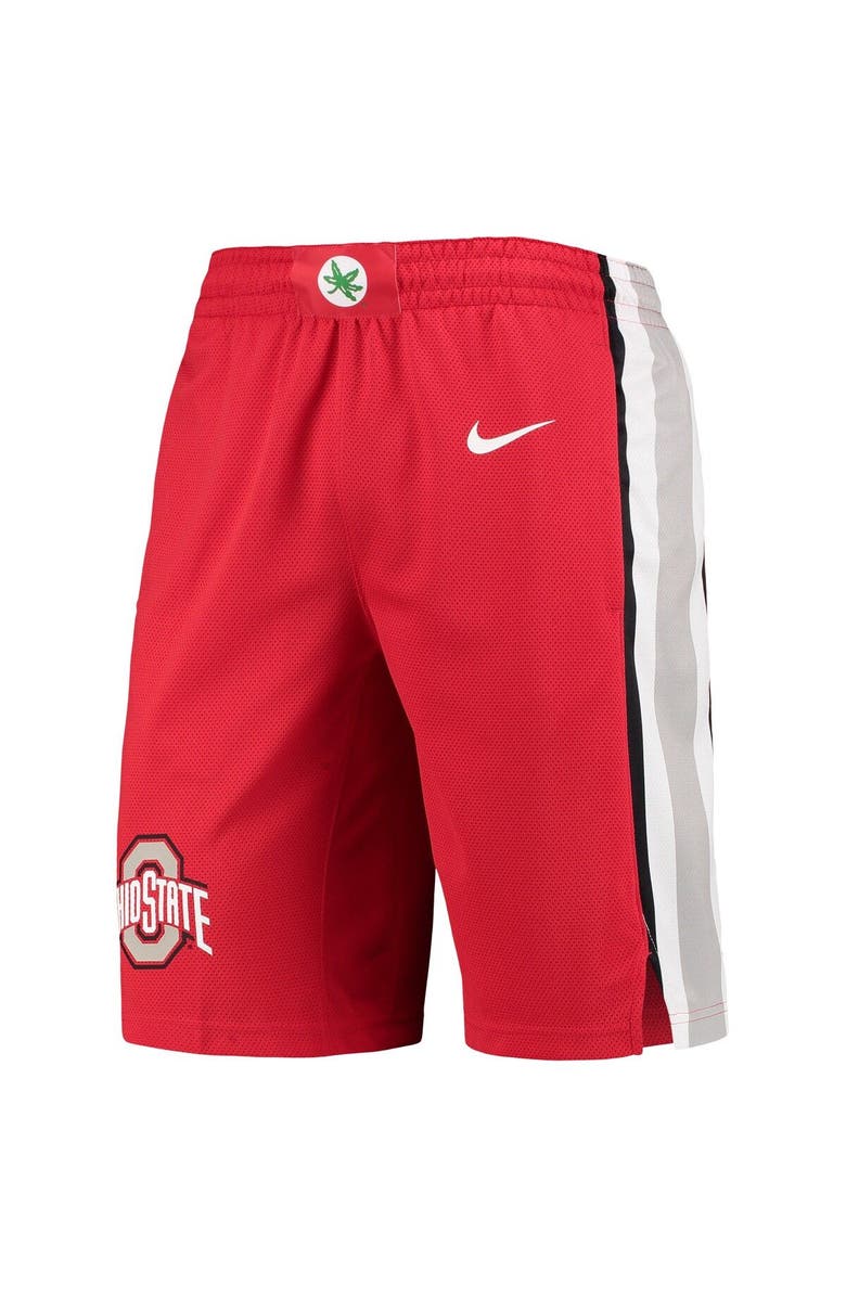 Nike Men's Nike Scarlet Ohio State Buckeyes Replica Performance Basketball Shorts, Alternate, color, Scarlet