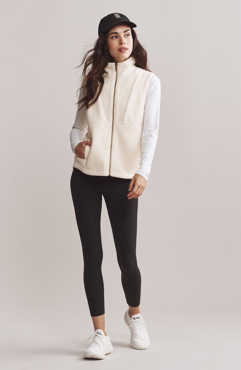 Rhone Aloft Fleece Vest, Alternate, color, Cream