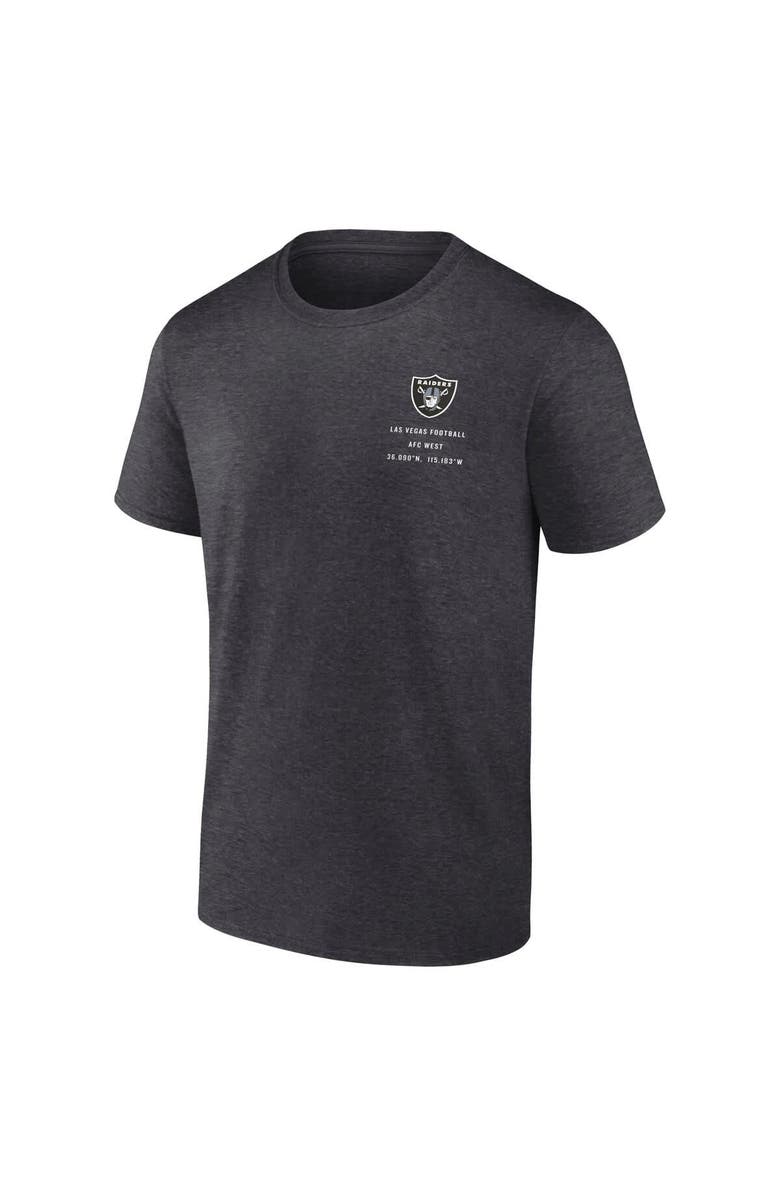 FANATICS Men's Fanatics Charcoal Las Vegas Raiders Repeat Stats T-Shirt, Alternate, color, Charcoal