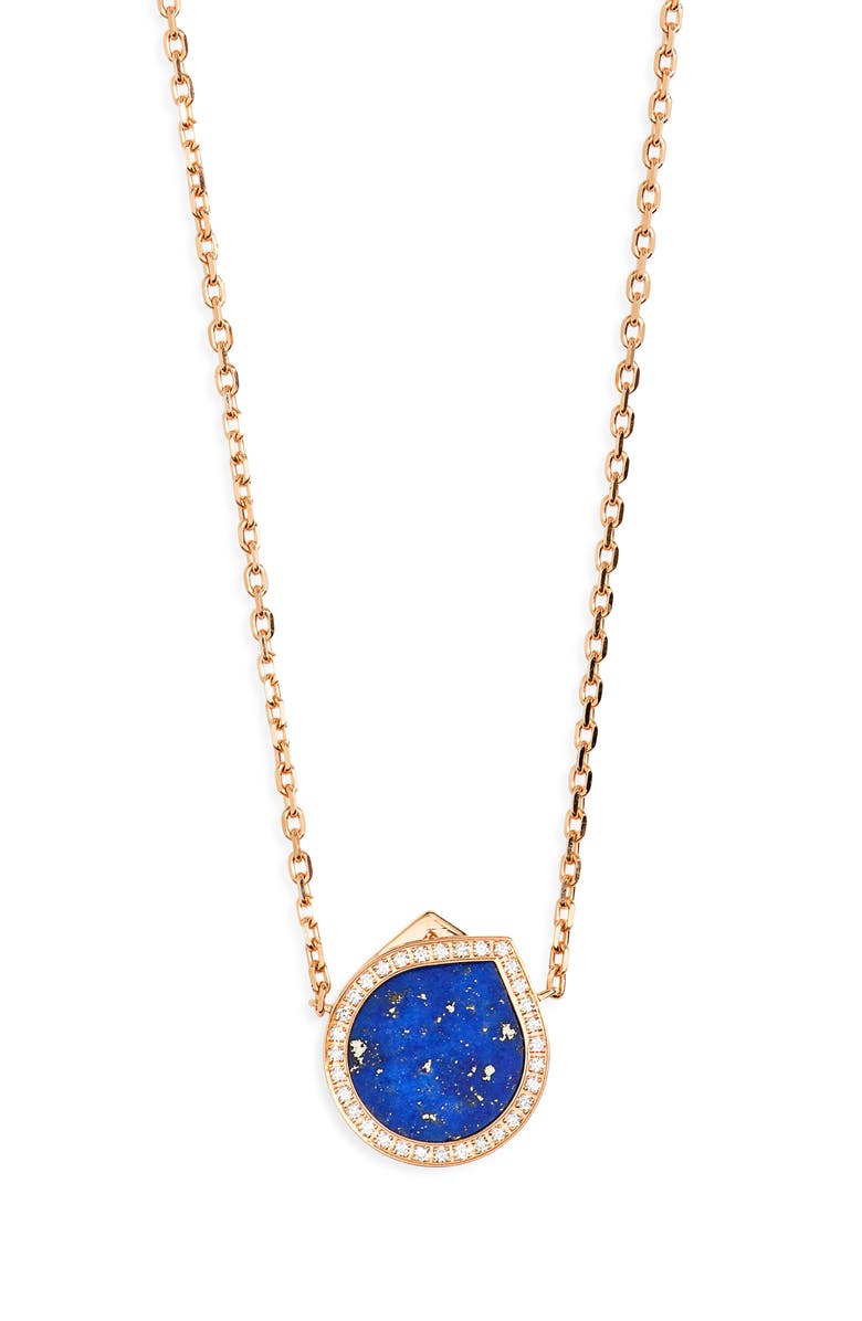 REPOSSI Antifer Lapis Lazuli & Diamond Pendant Necklace, Main, color, Lapis