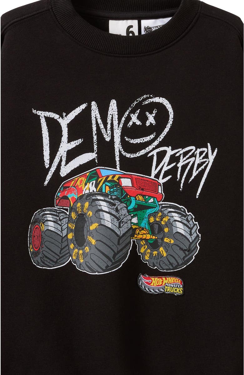 Cotton On Kids Kid's License Sammy Oversize Crew, Alternate, color, Black Demo Darby Face