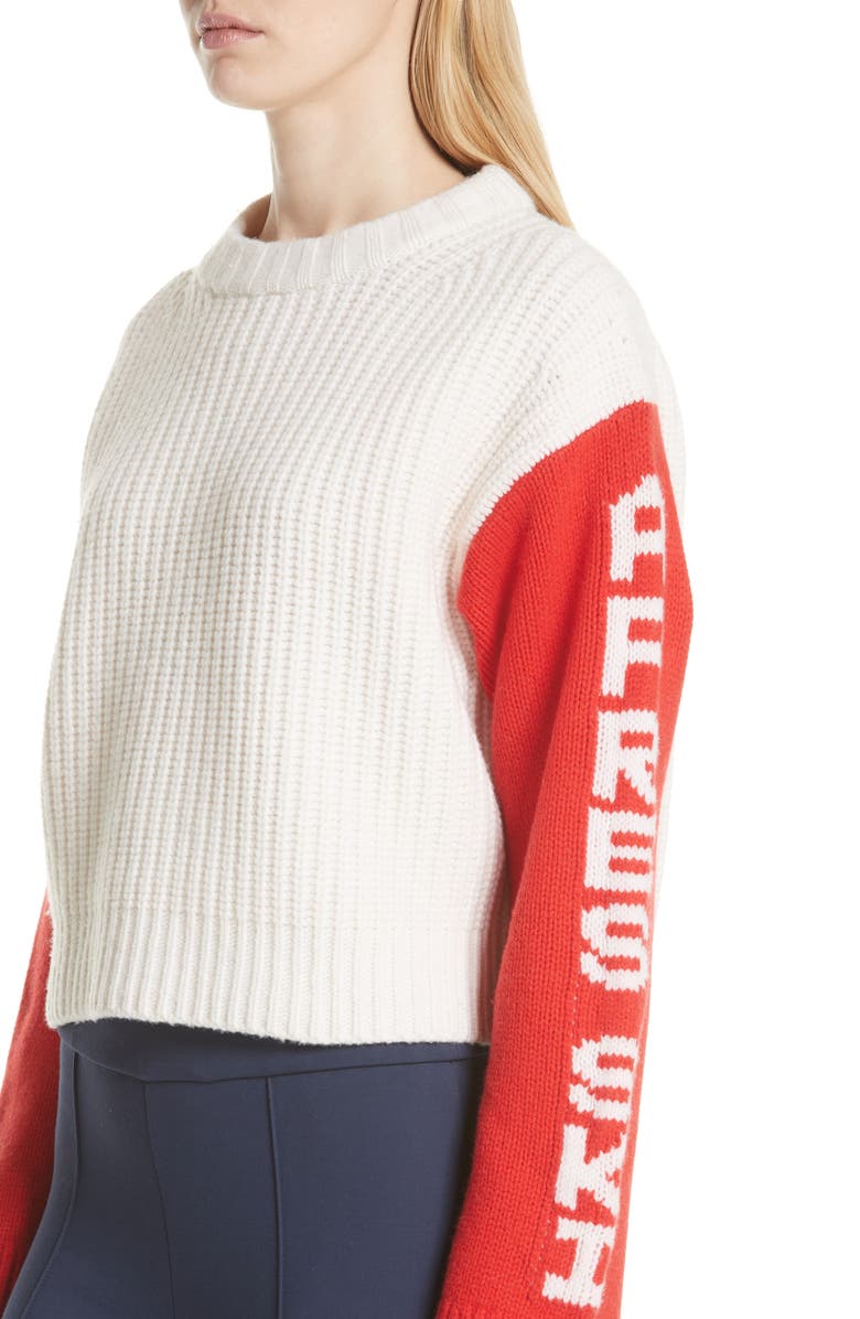 Tory Sport by Tory Burch Tory Sport Crop Apres Ski Sweater, Alternate, color, 