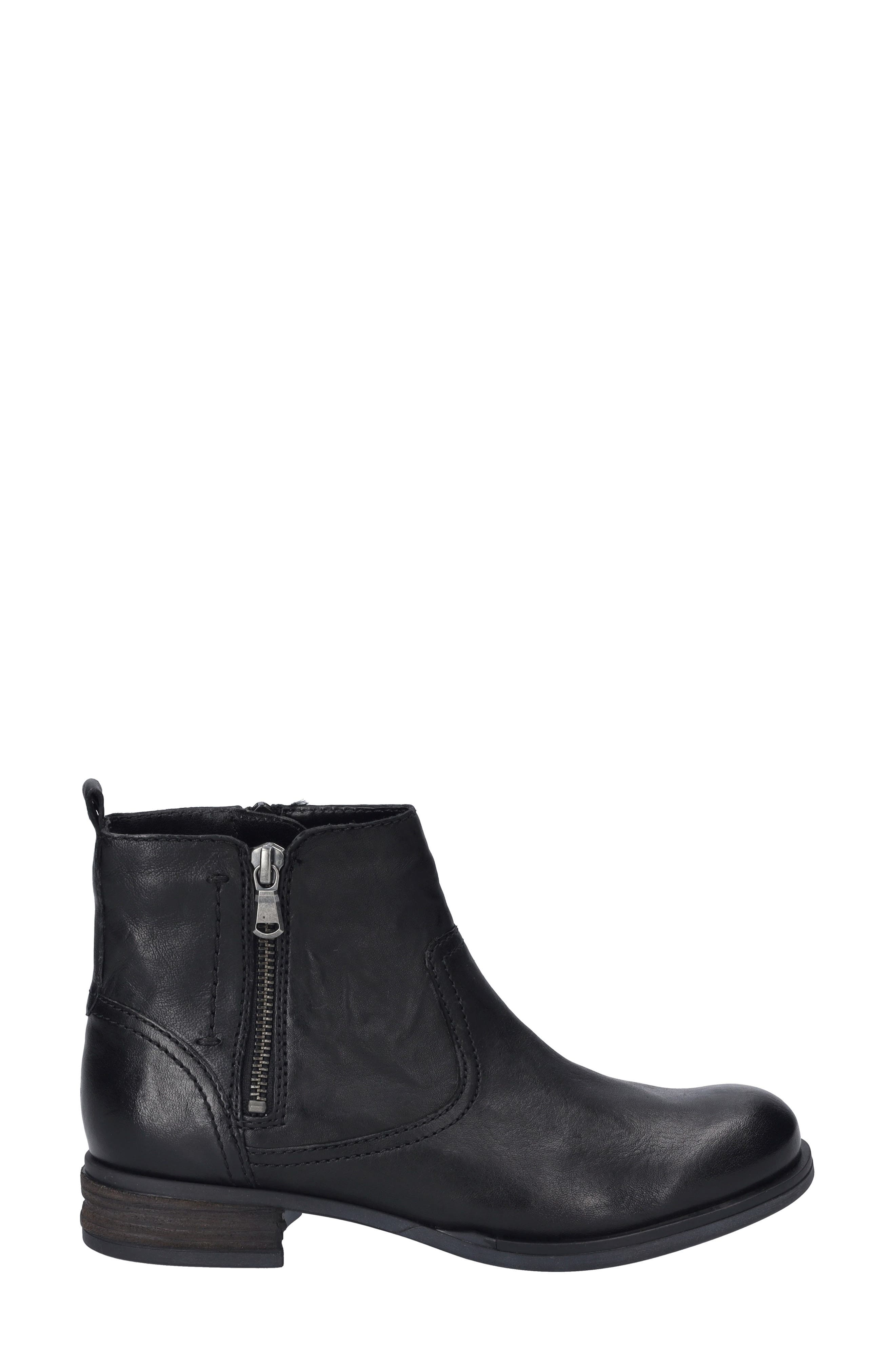 Sanja 20 Faux Fur Lined Bootie, Alternate, color, BLACK