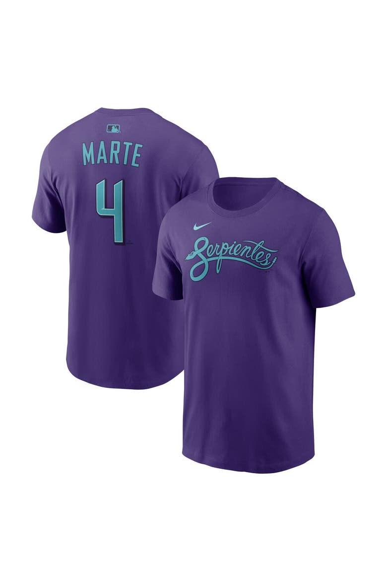 Men's Nike Ketel Marte Purple Arizona Diamondbacks City Connect Name & Number T-Shirt, Main, color, Purple