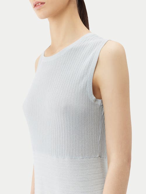 Gobi Mongolian Cashmere Lightweight Cashmere Silk Dress In Ice Flow
