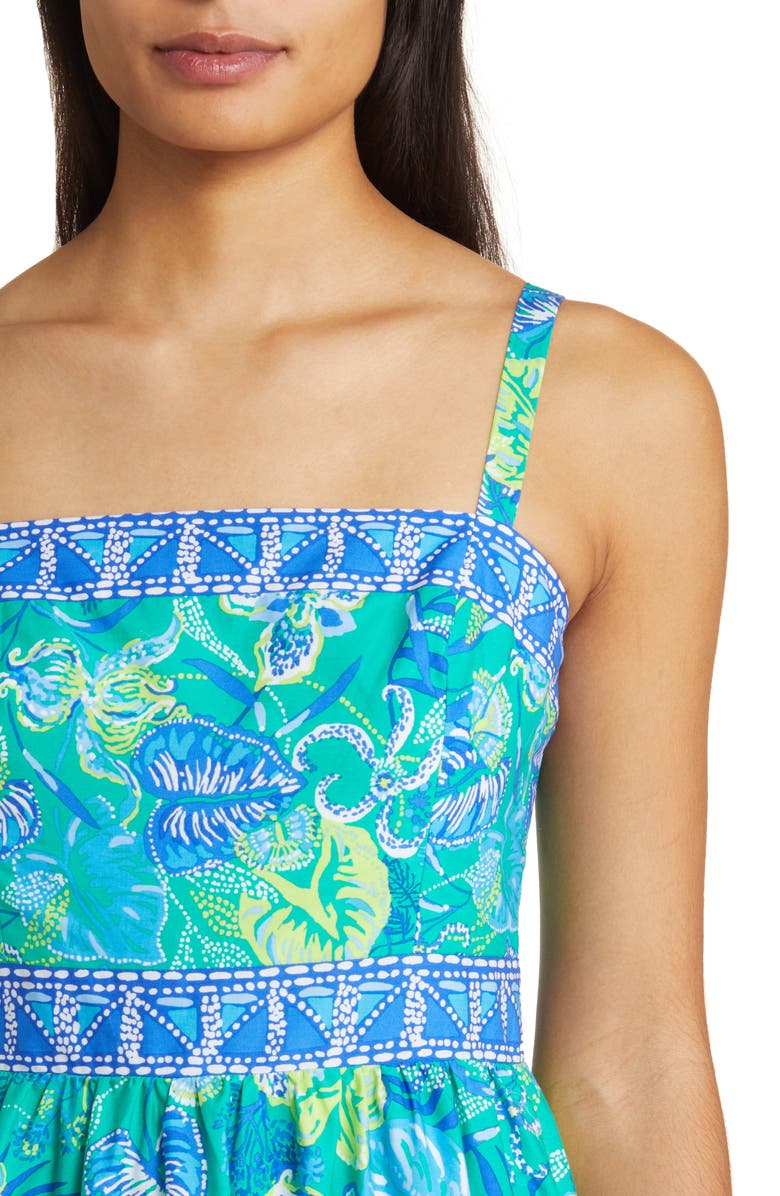 Lilly Pulitzer<sup>®</sup> Casidee Floral Tiered Cotton Dress, Alternate, color,