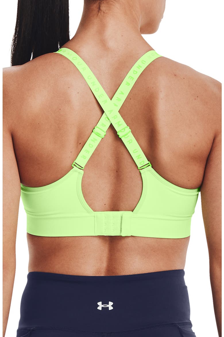 Infinity Mid Sports Bra, Alternate, color, SUMMER LIME / HYPER GREEN