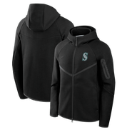 Nike Men's Nike Black Seattle Mariners Tech Fleece Raglan Full-Zip Windrunner Hoodie
