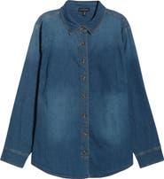 Universal Standard Chambray Button-Up Shirt