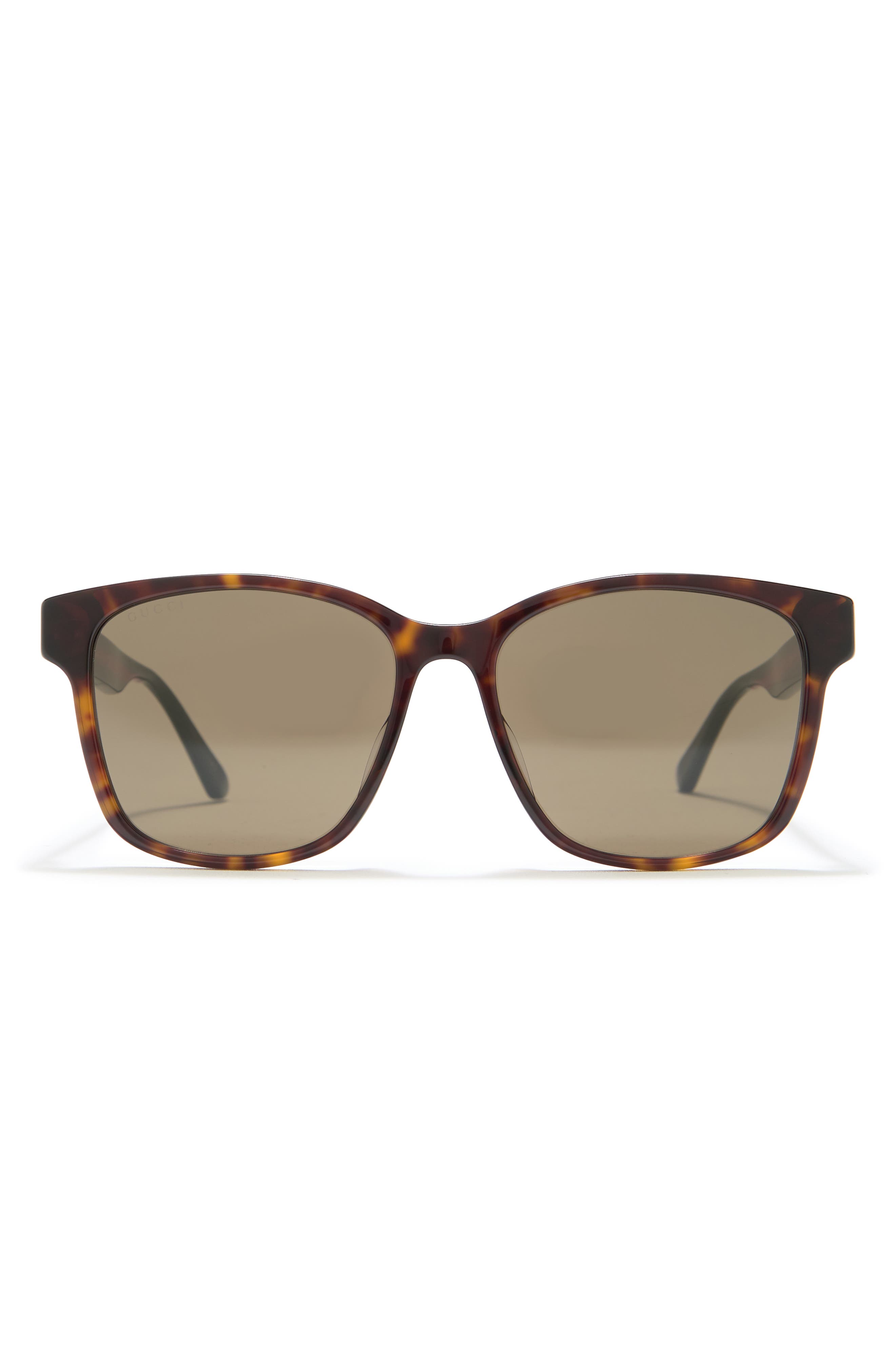 Gucci 56mm Square Rectangle Sunglasses
