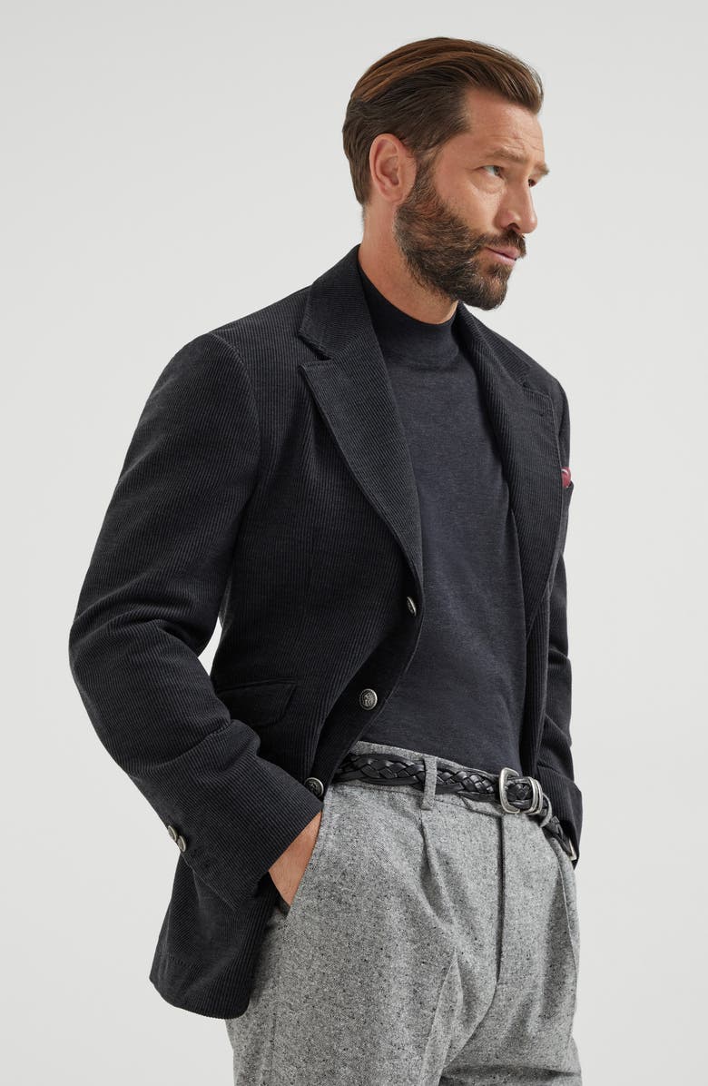 Brunello Cucinelli Lightweight sweater, Alternate, color, Anthracite