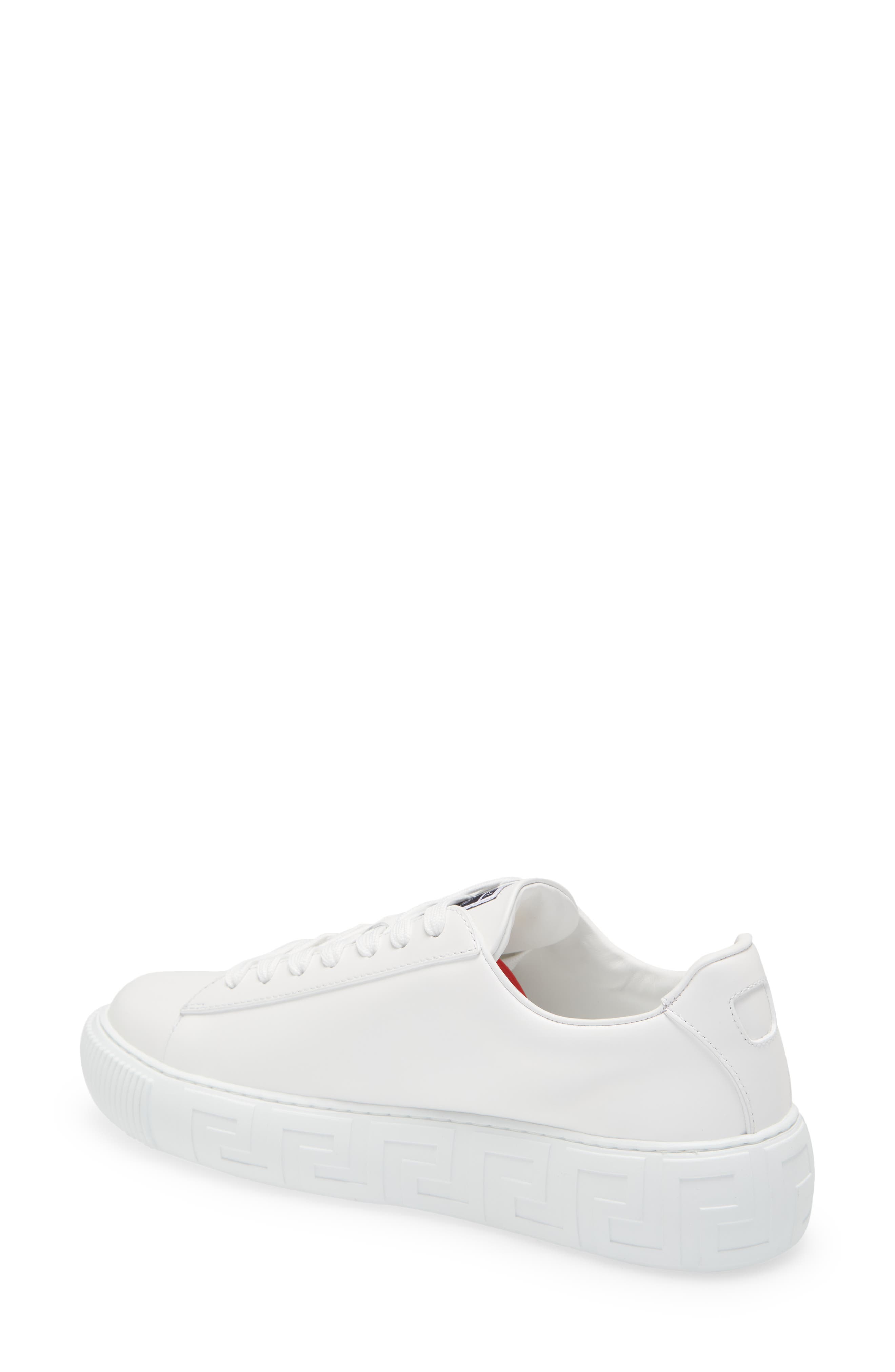 Versace Greca Logo Low Top Sneaker, Alternate, color, 