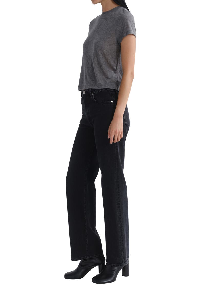 Harper Relaxed Straight Leg Jeans, Alternate, color, DARK VINTAGE BLACK